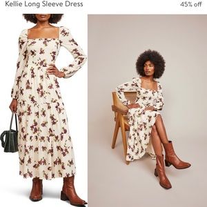 Reformation Kellie Long Sleeve Dress- 4